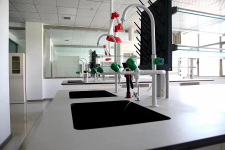 Exhaust gas treatment solution in laboratory decoration